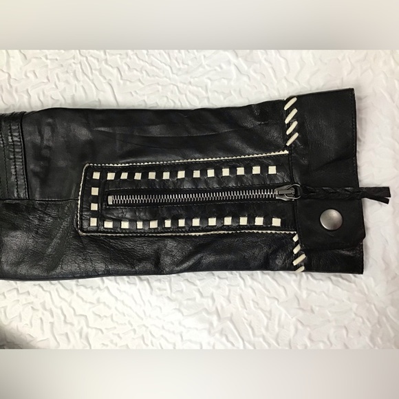 Roberto Cavalli Jackets & Coats Roberto Cavalli Womens Leather Black White Jacket Poshmark